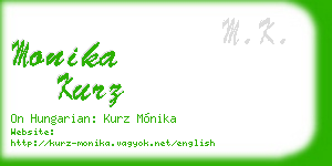 monika kurz business card